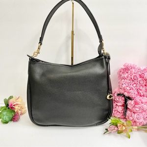 NEW COACH Cary Leather Shoulder Bag in Black